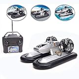 AAAHHH RC Boat Ferngesteuertes 4 Channel Radio Hover Schiff Amphibienfernsteuerungs Hovercraft Boot Spielzeug Für Kinder Schwarz Kinderspielzeugboot,Weiß