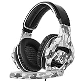 SADES SA810 Gaming Headset Stereo Surround Sound Kopfhörer für Xbox One / PS4 / PC/Mac mit 3,5 mm Klinke Noise Cancelling Mic & Lautstärkeregler & Soft Earpads (Schwarz und Camouflage)