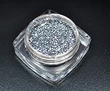 Premium Glitzer Glitter Puder Silber Starship für N