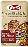 Barilla Risoni aus Hülsenfrüchten - Rote Linsen, Kichererbsen und Erbsen, 1er Pack (1x300g)