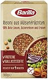 Barilla Risoni aus Hülsenfrüchten - Rote Linsen, Kichererbsen und Erbsen, 1er Pack (1x300g)