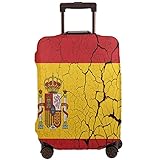 COSNUG Gepäck-Abdeckung (nur im Lieferumfang enthalten) Retro Spanische Flagge Reisekoffer Schutz Gepäck Hülle passend für 45,7 - 81,3 cm, mehrfarbig, 80