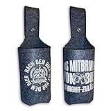 Bier Holster Doppelpack, mit Spruch. Bierflaschen-Halter Mann,Flaschn Holster, 0,33-0,5 Liter,Holster Bierhalter, B