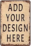 huatongxin Personalisierte Retro-Metallschild, benutzerdefinierte Blech-Chic-Schild rustikaler Vintage-Stil Retro-Küche-Bar-Pub-Café-Haus-Shop-Mann-Höhle-Wand-Dekor 8'x 12'