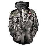 NHhuai Herren Sweatjacke mit Kapuze hochwertig verarbeitet - kuschelig & Warmer Pullover Digitaldruck