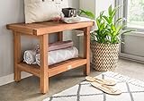 Destiny Badezimmer Hocker Bank Teakholz Bad Sitzbank Ablage Badhocker Teakholz Badezimmermöbel Beistelltisch Badezimmersitzbank Spa Sauna Hock