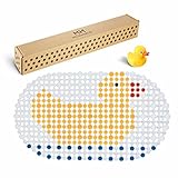 MILI&MARLIE ECO-Friendly Badewannenmatte und Duschmatte für Kinder und Babys rutschfest | GRATIS Mini Quietsche-Ente | 100% BPA-frei | hochwertige Antirutschmatte Badew