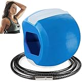 Jaw Trainer, Jawline Trainer, Doppelkinn-Übungsgerät, Gerät Zum Kräftigen Und Straffen des Kiefer- Und Halsbereichs - Schnelle Form, Definieren Sie Ihre Kieferlinie(Blau + Lanyard)…