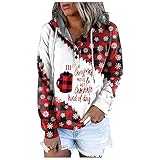 Weihnachten Herbst Damen Kleidung Lange Pullover langes Sportshirt Damen Damen Shirt Langarm v-Ausschnitt Batik Pullover Damen Bluse rosa Damen Pullover Glitzer Damen Jumper Damen Taschen für F