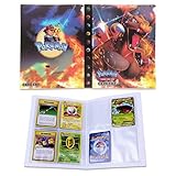 Dorara Sammelkarten Album, Album für Pokemon Karten GX und EX, Spielkarte Album Binder, Hält 120 Karten einzeln oder 240 doppelt (Charizard)