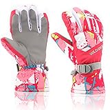 RunRRIn Damen ski-handschuhe, winter warmest wasserdicht und atmungsaktiv schnee handschuhe xl (passend mens'size) grau-gelb