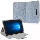 NAUC Filz Hülle f Archos Copper 101C Tablet Tasche Schutzhülle Case Cover Stand, Farben:Hell G