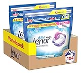 Lenor Waschmittel Pods All-in-1, 104 Waschladungen, Lenor Aprilfrisch mit Duft von Frühlingsb