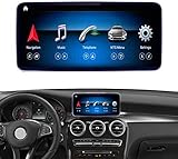 Road Top Android 10 Auto Stereo 10,25'Touchscreen für Mercedes Benz C GLC Klasse W205 C350E, GLC250, GLC300, C63 AMG 2015-2018 Jahr Auto, Unterstützung Wireless Carplay Split Screen 4 GB RAM