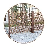 LIXIONG Gartenzaun Gartentor, Hölzern Erweitern Zaun Datenschutzbildschirm Holz Zaun Rand Isolierung Tier Barriere Zum Blumenbeete Hotels, 4 Größe (Color : Brown, Size : 150x180cm)