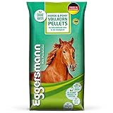 Eggersmann Horse & Pony Vollkorn Pellets 6 mm – Pferdefutter ohne Hafer – Eiweiß- und energiereduziert – 25 kg Sack