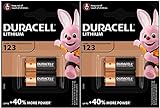 Duracell Ultra Fotobatterie CR123, Lithium-Batterie, 3 V, 4 Stück
