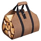 liushop Holzkörbe Brennholz Träger Brennholz Halter Holz Rack Aufbewahrungstasche Tote Outdoor Tote Camping Trag