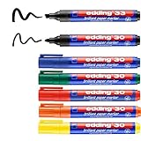 edding Colourful Flipchart Kit - Marker für Flipchart - 7er Set - leuchtende bunte Farben - Tinte schlägt nicht durchs Papier - zum Visualisieren am Flipchart, Sketchnotes - Flipchart-S