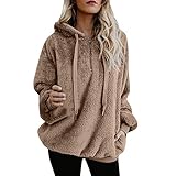 NONGFUSHANQUAN Damen Casual Geometrischer Pferdedruck Azteken Hoodie Langarm Kordelzug Pullover Tops, Ethnischer Stil Mit Kapuze Sw