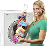 SockDock Sockenwäschewerkzeug & Aufhänger zum Waschen, Trocknen und Aufbewahren gepaarter Socken, Clips & Schlösser, kein Sortieren oder Einstellen, Faltbarer Organizer, 2er-Pack (blau)