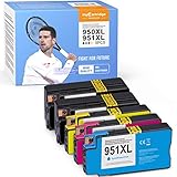 5 MyCartridge PHOEVER 950XL 951XL patronen Kompatibel für HP 950XL 951XL Multipack für HP Officejet Pro 8600 8610 8615 8620 8630 8640 8660 8616 8625 8100 251dw (2 Schwarz/1 Cyan/1 Magenta/1 Gelb)
