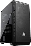 Montech Air 900 MESH Mid-Tower-Gehäuse Metall-Mesh-Frontblende, 2 vorinstallierte Lüfter, Seitenteil aus gehärtetem Glas, ATX-PC-Gehäuse, Schw