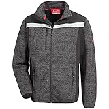 Nitras MOTION TEX PLUS 7190 Arbeits-Pullover - Strick-Pulli aus Softshell - Sweater für die Arbeit - Dunkelgrau - XL