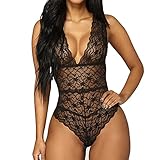 Rot Spitze Bodysuit für Damen Bow Eine Schulter Split Badeanzug Bikini Print Beachwear Set Schwarz Dessous für D