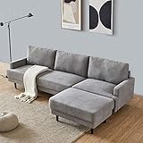 Actaday Ecke Couch L-Förmige Sofa, Lounge Sofa Modernes Stoff Sofa 3 Sitzer Couch für Couch Home Recliner Couch Wohnzimmermöb