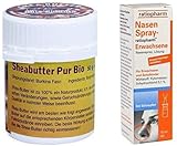 10 x Nasenspray ratiopharm 15 ml und 1x Sheabutter pur Bio 50g - Sp