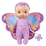 My Garden Baby HBH39 - Mein Schmuse Schmetterlings-Baby (23 cm), weicher Körper mit Plüschflügeln, lila, Babyspielzeug ab 18 M