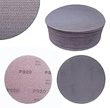 Bamexx Schleifscheiben 150mm Klett Schleif - Papier Träger aus Nylon Gitter - Netz - Schleifscheiben mit Klettrücken für Excenter -Schleifer Nass - und Trocken Schliff Körnung 20x K320