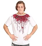 Karneval-Klamotten' Kostüm T-Shirt mit Blut Erwachsene Karneval Halloween Herrenkostüm Größe 54