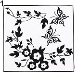 Abnehmbare Schmetterling Badezimmer Wandtattoo WC Aufkleber Home DIY Dekoration- Schwarz Neu FreigegebenBequem verarb