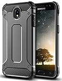Coolden Samsung Galaxy J5 2017 Hülle, Premium [Armor Serie] Outdoor Stoßfest Schutzhülle Tough Silikon + Hard Bumper Militärstandard Handyhülle für Samsung Galaxy J5 DUOS(Grau)