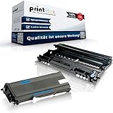 Print-Klex Tonerkartusche & Trommel kompatibel für Brother TN2120 & DR2100 DCP 7030 DCP 7032 DCP 7040 DCP 7045 N TN-2120 TN 2120 DR-2100 DR 2100 Farblos Schwarz - Office Plus S