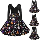 MOKBAY Damen Elegant V Ausschnitt Kleid Weihnachten Kleider Damen Tennis Skirt Hangers Kleid Festliche Kleider Für Damen Long Skirts for Damen Kleider Prinzessin Kleid Mädchen Sexy Skirt S