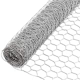 DSFSAEG Maschendraht, 4 x 0,35 m, leicht, verzinkt, sechseckig, Maschendraht, für Kaninchenzaun, Metallnetz für Heimwerker und Heimdekoration (1)
