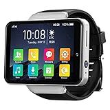 LLM Max S 4G Android Smart Watch 2,4 Zoll Display Face ID 2000mAh 3GB 32GB 8MP Dual-Kamera GPS Bluetooth Herren (A)