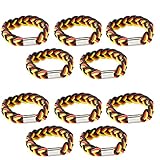 10x Deutschland Armband Fanartikel Schwarz-Rot-Gold Fußball EM 2021 Armreif Damen, Herren ,Unisex