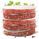 int!rend - praktisches Burgerpapier für perfekte Burger Patties | 500 Stück Wachspapier 11 cm Durchmesser | Hamburger Papier gewachst zum Grillen Braten| Antihaftpapier | Premium Grillzubehö