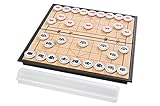 Quantum Abacus Azerus Basic Line: Spielset klassisches chinesisches Schach / Xiangqi mit magnetischem Klapp-Spielbrett, Brett Größe M - 25cm x 25cm (SC5699 DE)