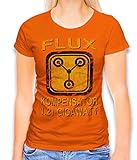 Flux Kompensator Zurueck In Die Zukunft Damen T-Shirt orange L