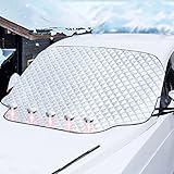 BSIHIHYA Frontscheibenabdeckung,Scheibenabdeckung Auto Frontscheibe mit Magnet,Eisschutzfolien,für die Windschutzscheibe gegen Schnee EIS Frost Staub Sonne,für die meisten Autos und LKW