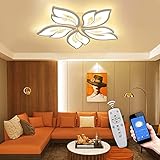 LED Deckenleuchte Dimmbar, 40W-80W Deckenlampe LED Wohnzimmerlampe mit Fernbedienung APP Farbwechsel - Moderne Wohnzimmerlampe Deckenleuchte Energie Sparen Dimming Deckenbeleuchtung Schlafzimmerlamp