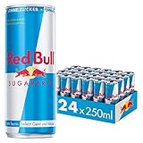 Red Bull Energy Drink Sugarfree Dosen Getränke Zuckerfrei 24er Palette, EINWEG (24 x 250 ml)