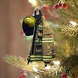JiJiRuDU 2022 Weihnachten Feuerwehrmann Dekoration Anhänger Weihnachtsdekoration DIY Weihnachtsdekoration 2022 Persönlichkeit Anhänger (B)