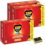 Zip High Performance Energy Block Feueranzünder Langbrennend, leistungsstark und zuverlässig für offene Feuer, Öfen, Grillabende und Tigerbox-Sicherheits-Streichhö