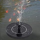KUIDAMOS Teichbrunnen-Kit, Solarbrunnen läuft automatisch für kleine Teiche für Aquarien zur Wasserzirkulation für S
